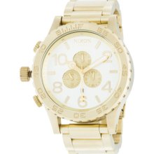 Nixon 51-30 Chrono Watch - Men's Champagne Gold/Silver, One Size