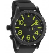 Nixon 51-30 Tide Black Dial Black PVD Mens Watch A0581256