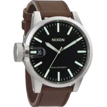 Nixon Chronicle Watch - Black / Saddle