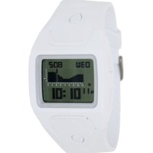 Nixon Men's Lodown A530100-00 White Plastic Quartz Watch with Digital Dial