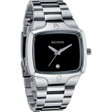 Nixon Men's 'Player' Black Dial Stainless Steel Watch