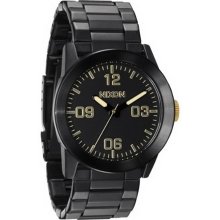 Nixon Men's Private SS A2761041-00 Black Stainless-Steel Analog Quartz Watch with Black Dial