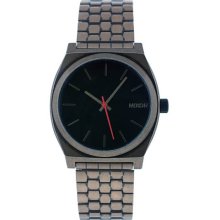 Nixon Men's Stainless Steel Case and Bracelet Nixon Time Teller Quartz Black Dial A045-872