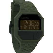 Nixon Rubber Re-run Matte Black Surplus A169 1042 Men's Digital Casual Watch