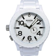 Nixon Watches Men's 51-30 Series White Dial White Polyurethane White P