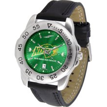 North Dakota State Bison Ndsu Mens Leather Sport Watch