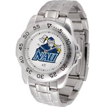 Northern Arizona Lumberjacks NAU Mens Sports Steel Watch