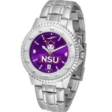 Northwestern State University Men's Stainless Steel Dress Watch