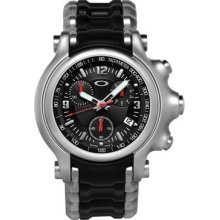 Oakley Men's HOLESHOT Stainless Steel Bracelet Edition Watch - Black Dial - 10-246
