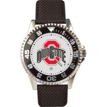 Ohio State Buckeyes OSU NCAA Mens Leather Wrist Watch ...