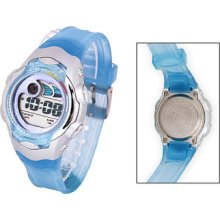 Ohsen Children Girls Boys Digital Alarm Stopwatch Sport Blue Wrist Watch Gift