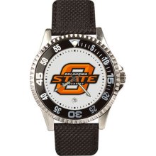 Oklahoma State Cowboys OSU NCAA Mens Leather Wrist Watch ...