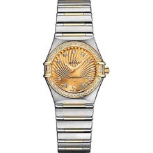 Omega Constellation Champagne Diamond Sunburst Dial Watch 111.25.26.60.58.001