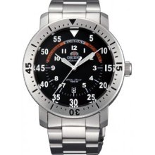 Orient Ev0n001b Men's Sparta Stainless Steel Black Military Dial Automatic Watch