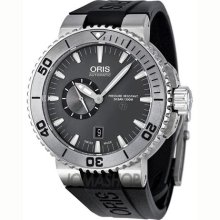Oris Aquis Black Dial Rubber Automatic Mens Watch 743-7664-7253RS