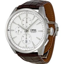 Oris Artix Silver Dial Chronograph Mens Watch 674-7644-4051LS