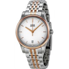 Oris Classic Date Automatic Silver Dial Two-Tone Mens Watch 733-7578-4351MB