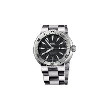 Oris Divers Date Steel 44mm Watch - Black Dial, Stainless Steel Bracelet 73375334154MB Sale Authentic