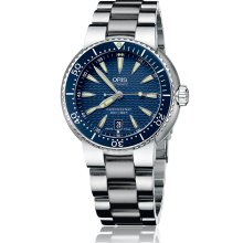 Oris Men's Divers Date Blue Dial Watch 733-7533-8555-07-8-24-01PEB