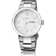 Oris Men's 'TT1' Grey Dial Stainless Steel Bracelet Automatic Watch