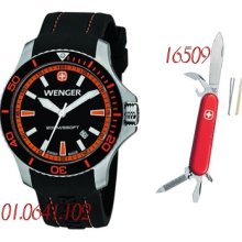 Package- Wenger Swiss 01.0641.102 Men's Watch & Classic 65 Army Knife 16509