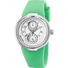 Philip Stein Active Green Rubber Strap Ladies Watch 31-AW-RA