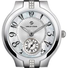 Philip Stein Round Diamond Watch Case, 35mm Silver