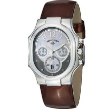 Philip Stein Women's 'Signature' Mother Of Pearl Dial Strap Watch