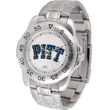 Pittsburgh PITT Panthers Mens Sports Steel Watch