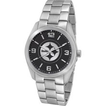 Pittsburgh Steelers Elite Series Men's Silver Watch