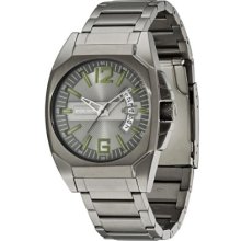 Police Interstate Men's Quartz Watch With Grey Dial Analogue Display And Grey Stainless Steel Bracelet 12897Jsu/61M