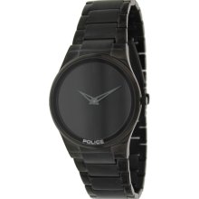 Police Men's PL.12744JRSB/02M Black Stainless-Steel Analog Quartz Watch with Black Dial