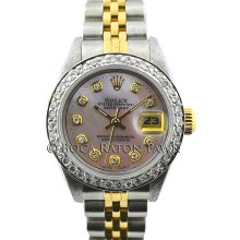 Pre-Owned Rolex Datejust Ladies Two Tone Diamond Watch