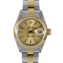 Pre-owned Rolex Women's Two-tone Steel Datejust Watch (Womens watch)