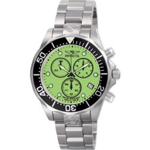 Pro Grand Diver Stainless Steel Case And Bracelet Chronograph Green Di