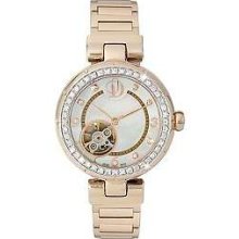 Project D London Ladies' Rose-Gold, Mother-Of-Pearl Dial, Crystal-Set PDB002/A/41 Watch