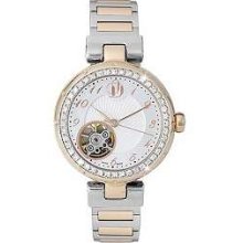 Project D London Ladies' Two Tone, White Dial, Crystal-Set PDB001/A/22 Watch