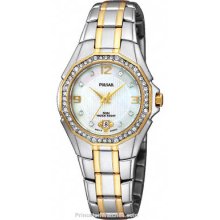 Pulsar Ladies Sport Watch 48 Genuine Swarovski Crystals PXT798