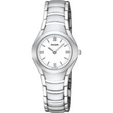 Pulsar Ladies Stainless Steel Analogue Bracelet PEGE49X1 Watch