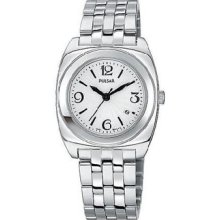 Pulsar Men's Stainless Steel Case Date Rrp $135 Watch Pxq495