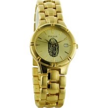 Pulsar Pxd570xbl Men's Watch Gold Tone Stainless Steel Gold Dial