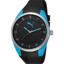 Puma Pu911001002 Fusion Black Blue Watch