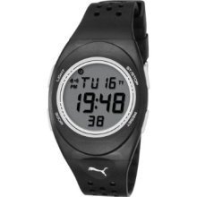 Puma Unisex Pu911012002 Faas Black Digital Watch
