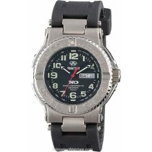 Reactor Trident Mens - Rubber Strap - Titanium - NEVER DARK - Day/Date 58481