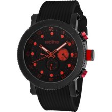 Red Line Men's Compressor Silicone Round Watch