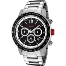 Red Line Men's Meter Chronograph Black Dial Stainless Steel Watch ...