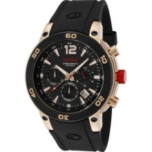 Red Line Watch 50033-rg-01 Men's Mission Chronograph Black Carbon Fiber Dial