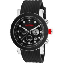 Red Line Watches Men's Compressor Chronograph Black Dial Black Ceramic