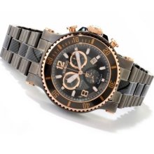Renato Men's T-Rex Diver Swiss Quartz Chronograph Carbon Fiber Bracelet Watch