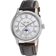 Revue Thommen Watches Men's Moonphase Silver Full Calendar Dial Full